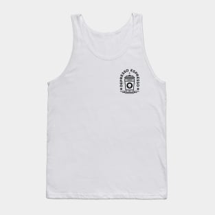 Depresso Espresso | Black On White | Small Tank Top